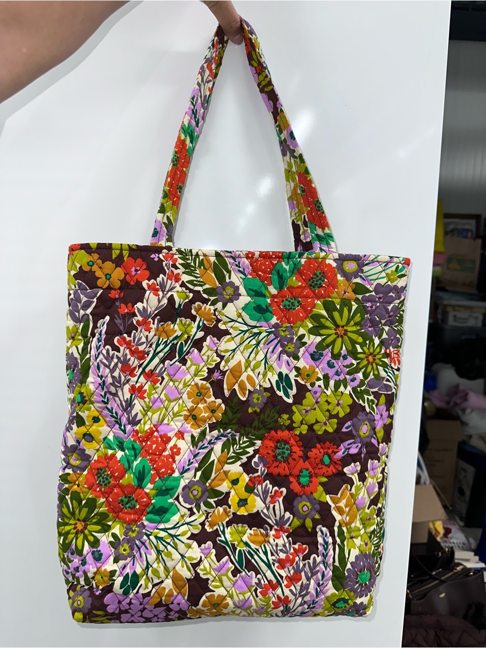Vera Bradley Floral Quilted Tote Bag